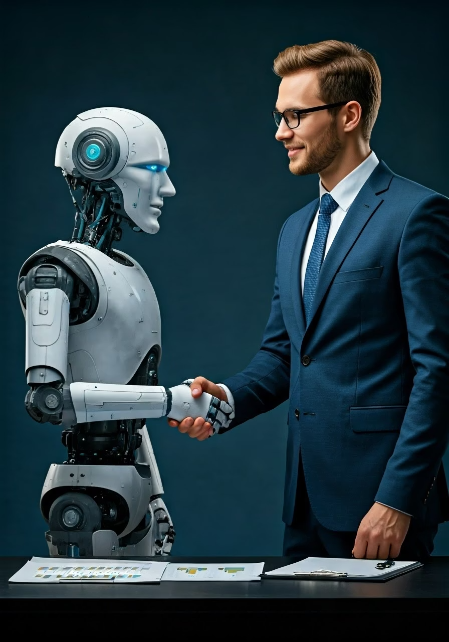 Robot and Human Handshake